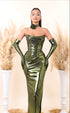 Ela - Strapless dress with ruched bodice